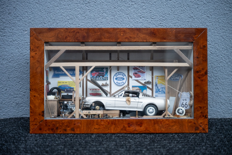 Automobilia-Ford Mustang workshop showcase-
